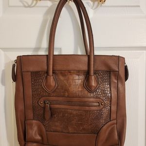 Brown tote bag